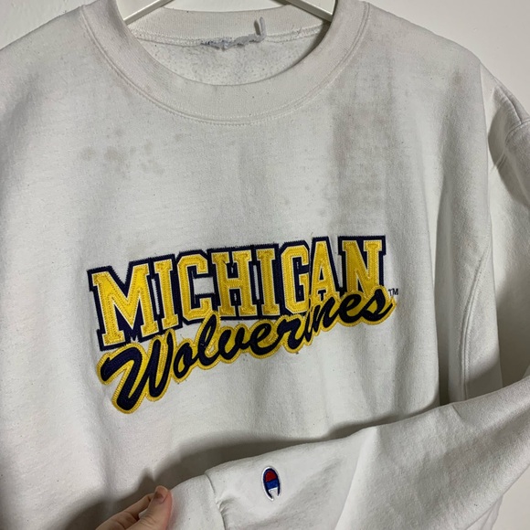 Champion Michigan wolverines crewneck - Picture 2 of 2